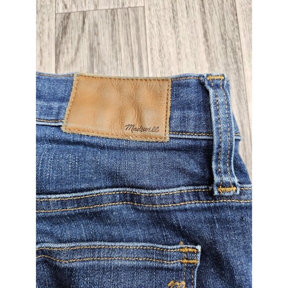 Madewell Jeans Womens 27 Blue High-Rise Skinny Raw Hem Stretch Denim - Picture 5 of 14